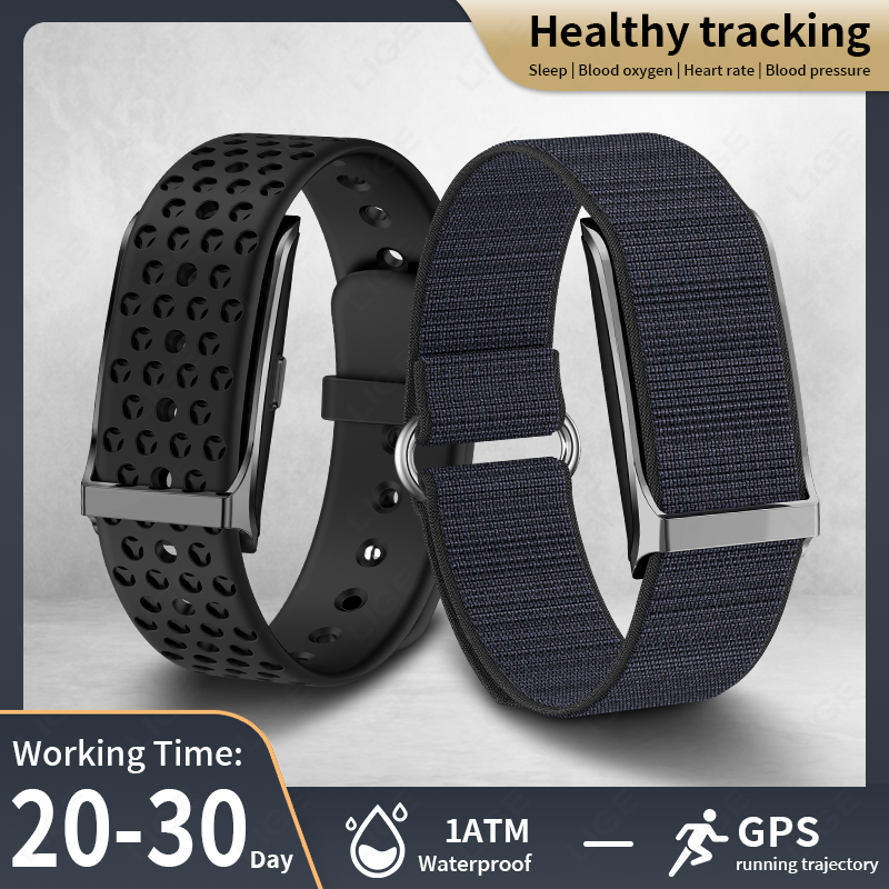LIGE Smart Watch Heart Rate Bl - Fall Detection Watch ulasan dan harga