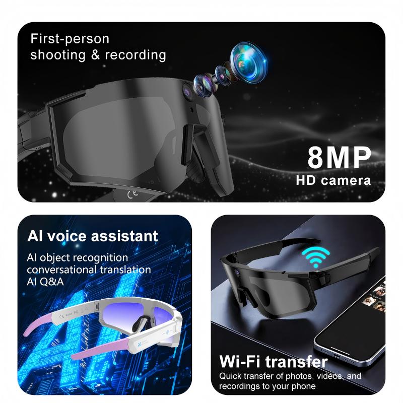 AI Smart Glasses ChatGPT 1080P - Smart Glasses Lens ulasan dan harga