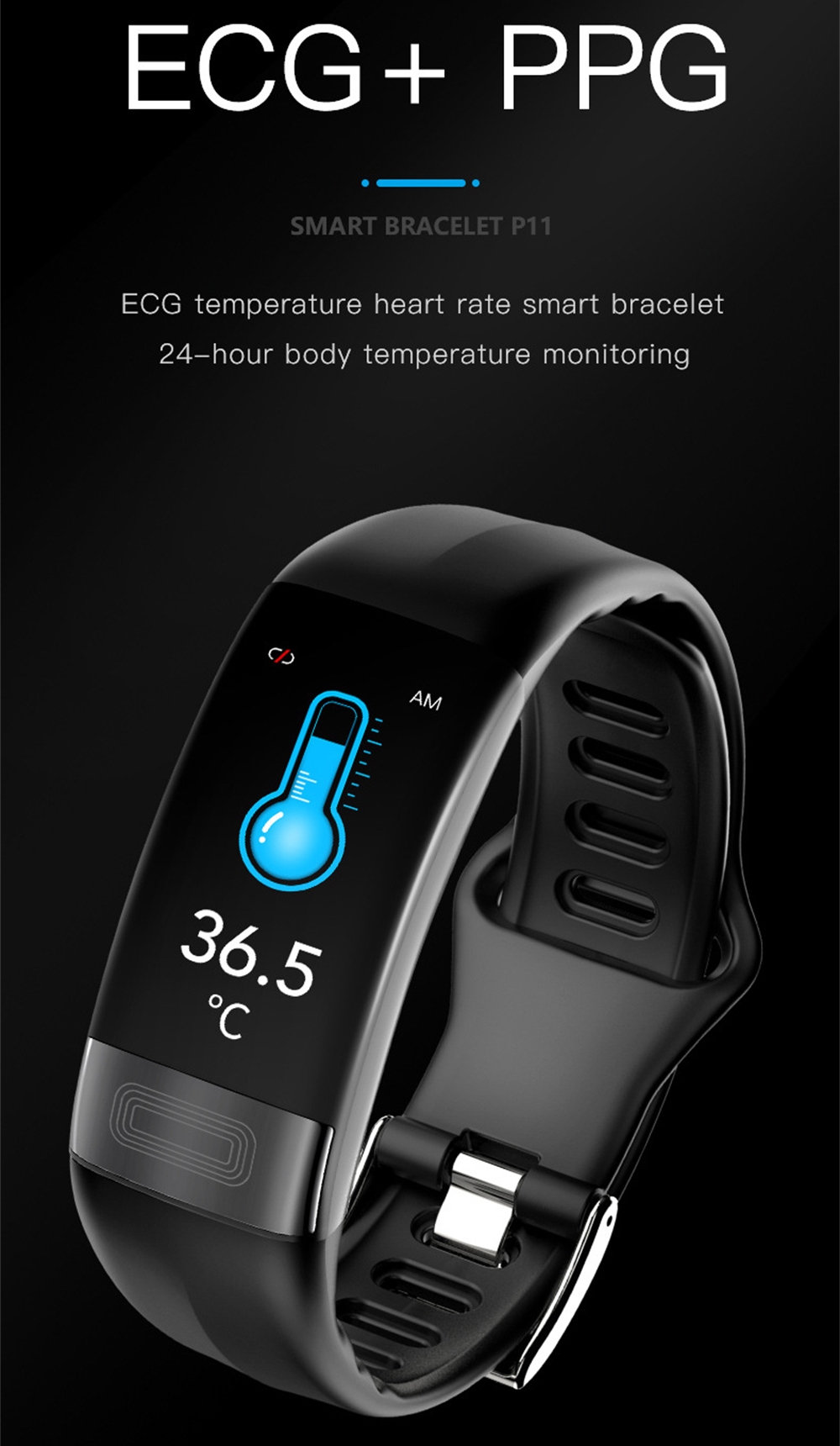 Sport Bracelet Healthy Watch E - Fall Detection Watch ulasan dan harga