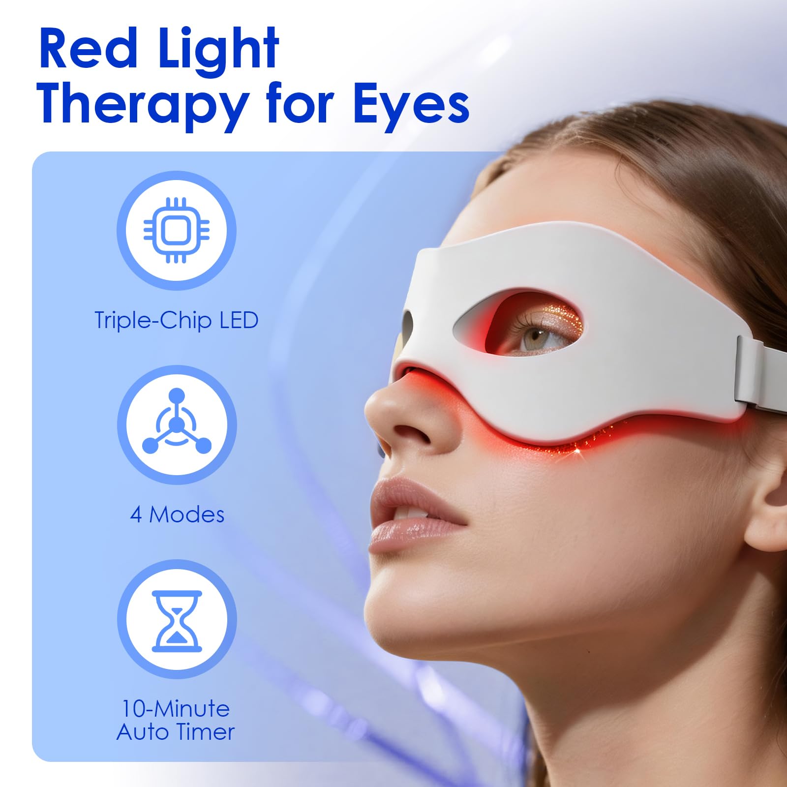 3D Red Light EMS Eye Massager  - Light Therapy Glasses ulasan dan harga
