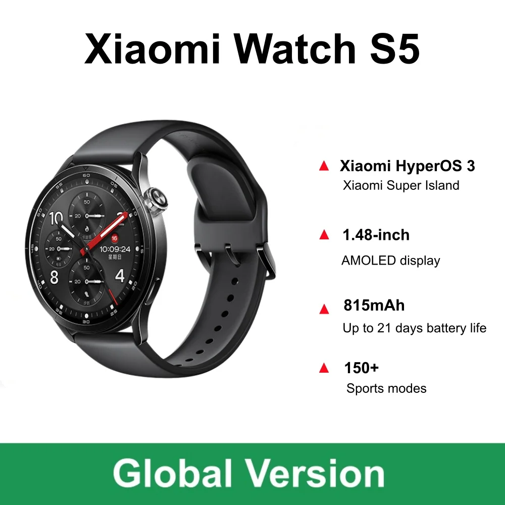 Global Version Xiaomi Watch S5 - Fall Detection Watch ulasan dan harga