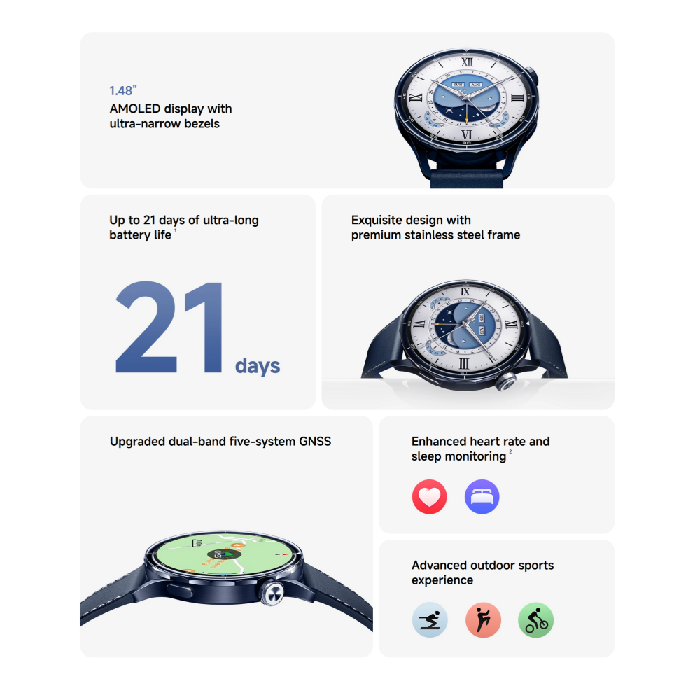 Global Version Xiaomi Watch S5 - Fall Detection Watch ulasan dan harga